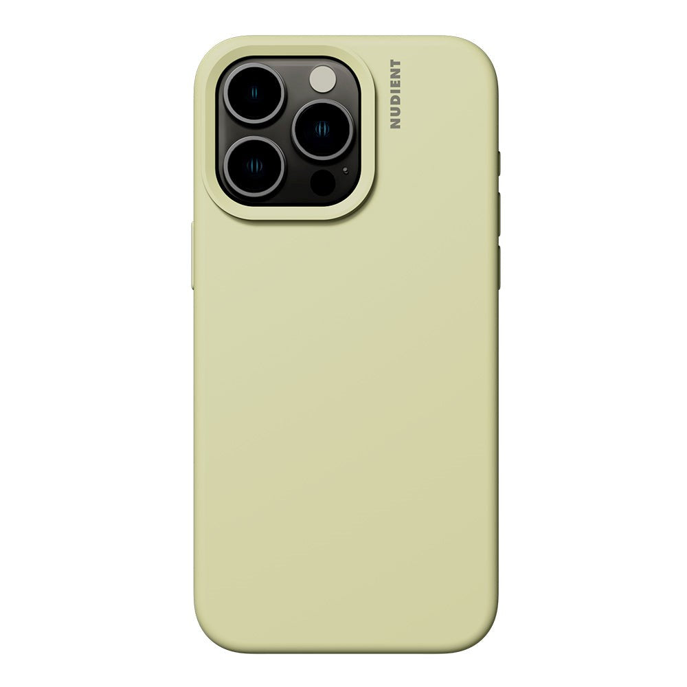 Nudient iPhone 15 Pro Base Silicone Deksel - Pale Yellow
