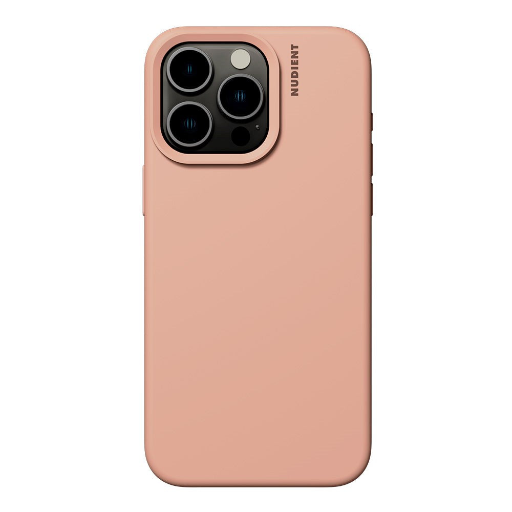 Nudient iPhone 15 Pro Base Silicone Deksel - Peach Orange