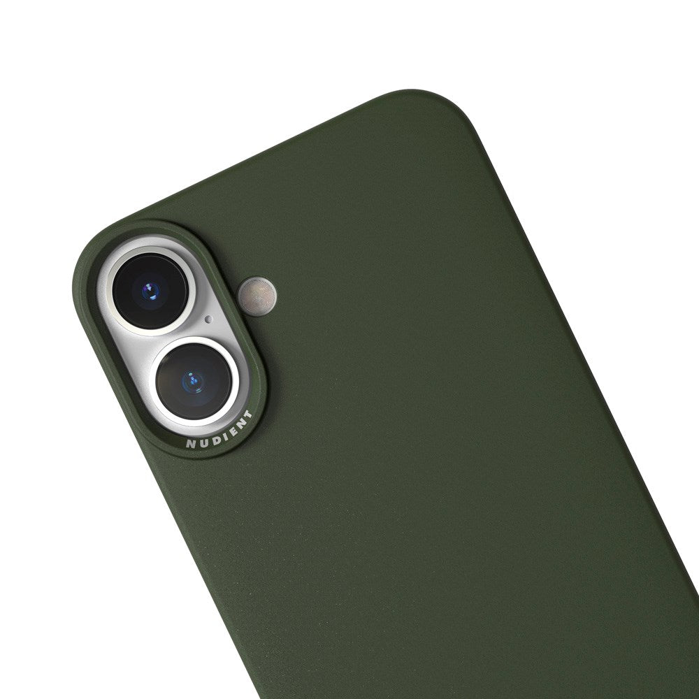 Nudient Thin Case iPhone 16 Plus Deksel - MagSafe Kompatibel  - Pine Green