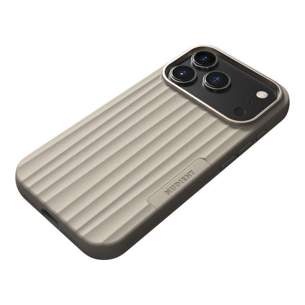 iPhone 18 Pro / 17 Pro Nudient Bold Case Deksel - MagSafe Kompatibel - Linen Beige