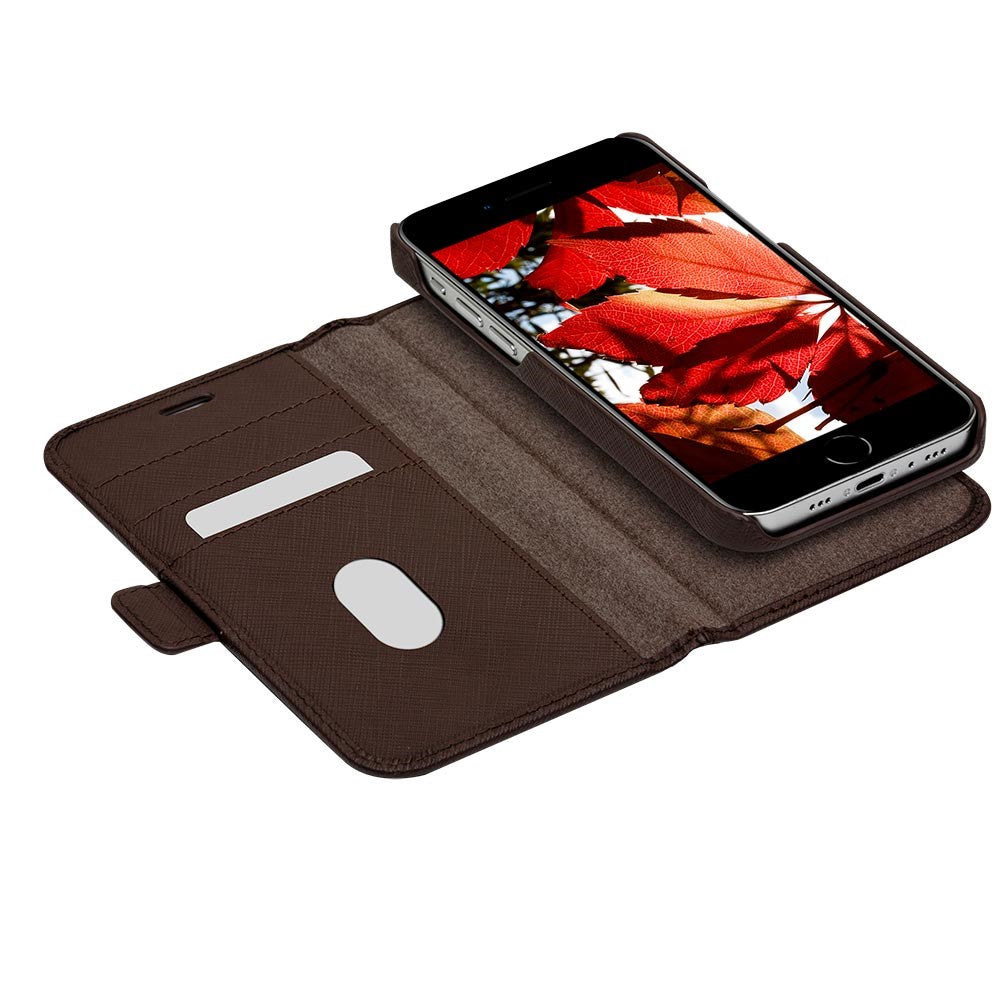 Dbramante1928 iPhone 12/12 Pro New York 2-i-1 Lær Flipdeksel - Brun