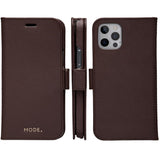 Dbramante1928 iPhone 12/12 Pro New York 2-i-1 Lær Flipdeksel - Brun