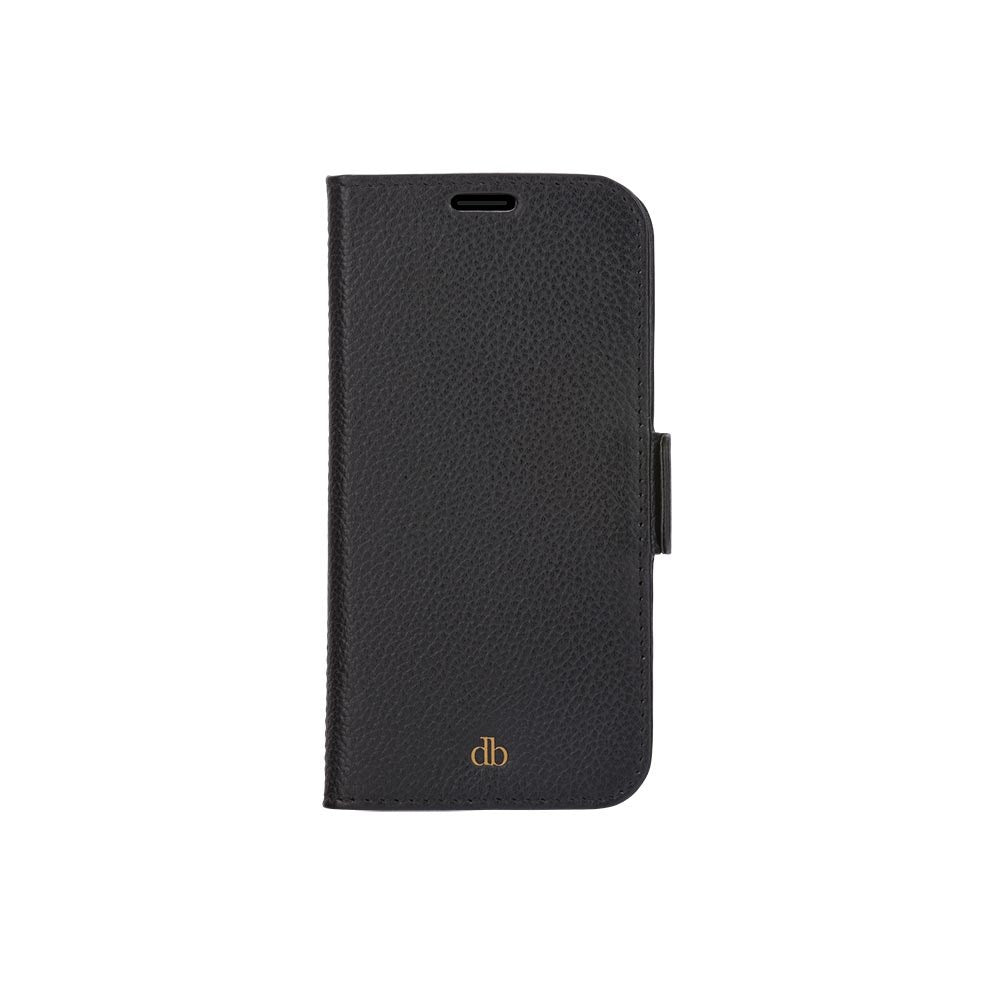 Dbramante1928 iPhone 12/12 Pro New York 2-i-1 Lær Flipdeksel - Svart