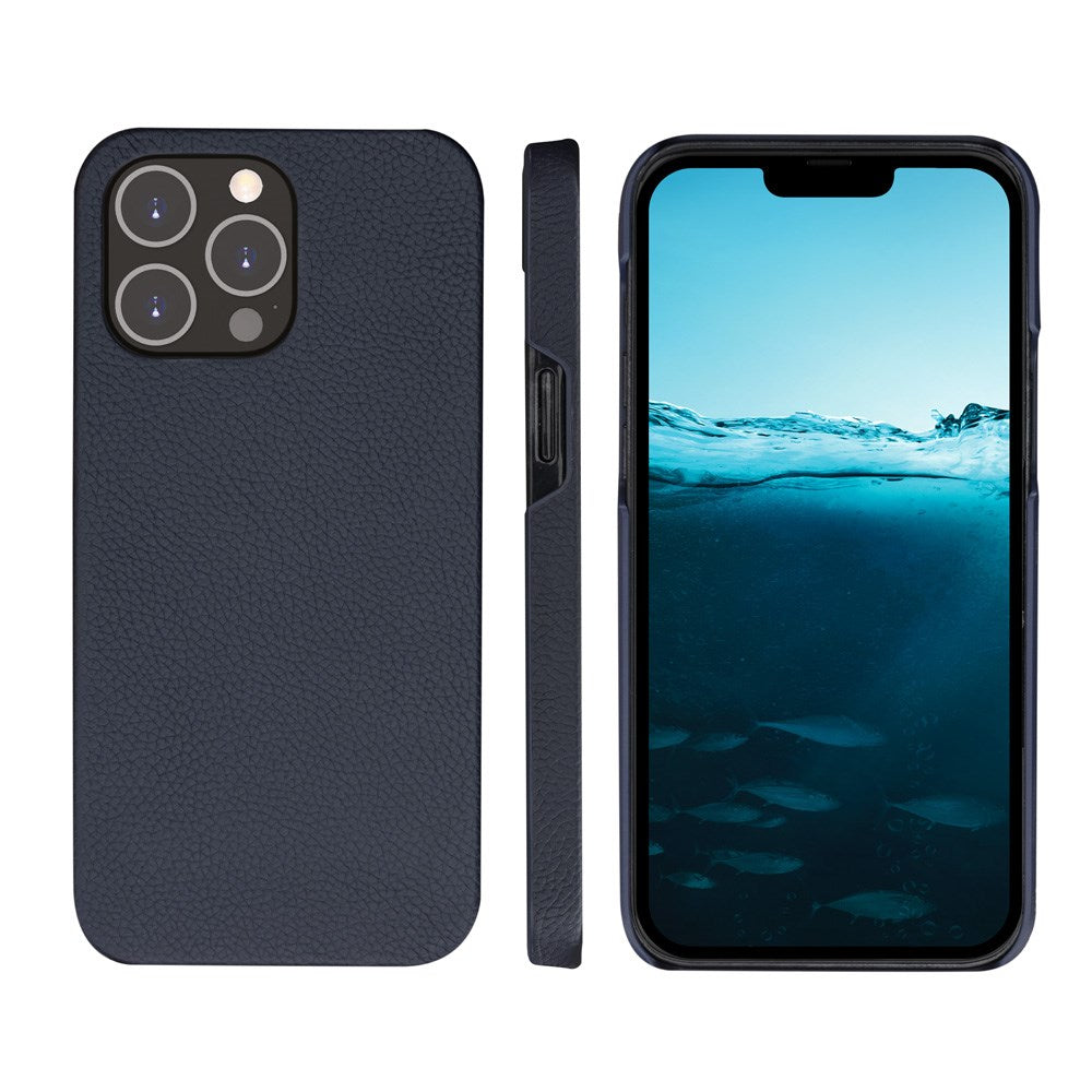 iPhone 14 Pro Max dbramante1928 New York 2-i-1 Ekte Skinn Flip Deksel - Pacific Blue