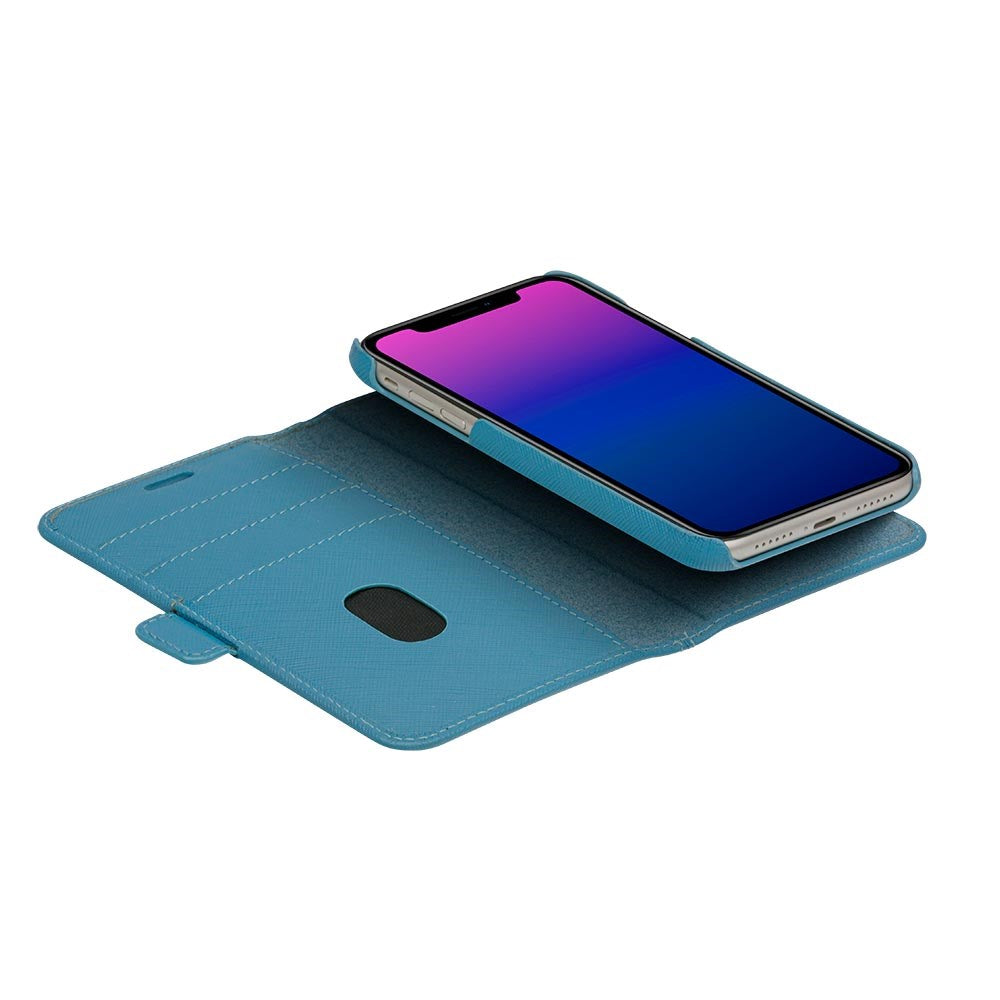 Dbramante1928 iPhone 11 New York 2-i-1 Lær Flipdeksel - Blå