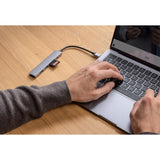 Epico 6-i-1 USB-C Adapter – Aluminium Design med 8K Oppløsning - Space Grey