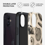 Burga iPhone 12 / 12 Pro Tough Fashion Deksel - Shell Mosaic