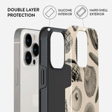 Burga iPhone 14 Pro Tough Fashion Deksel - Shell Mosaic