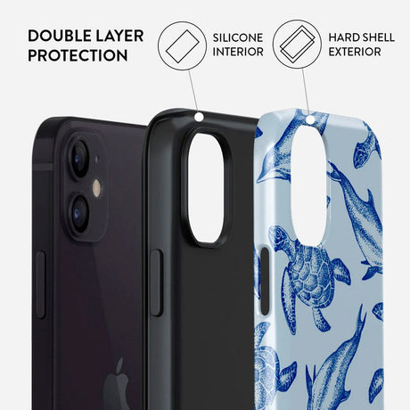 Burga iPhone 12 / 12 Pro Tough Fashion Deksel - Aquatic Dance