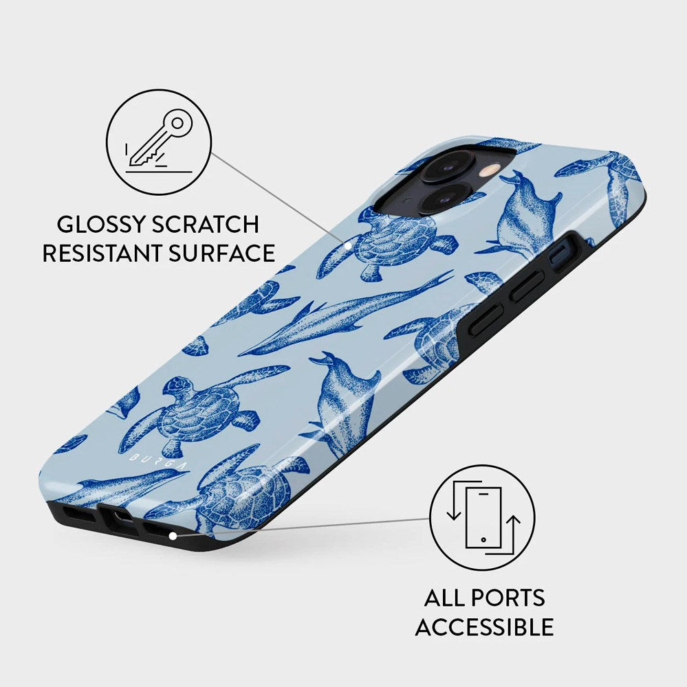 Burga iPhone 15 Tough Fashion Deksel - Aquatic Dance