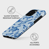 Burga iPhone 15 Pro Tough Fashion Deksel - Aquatic Dance