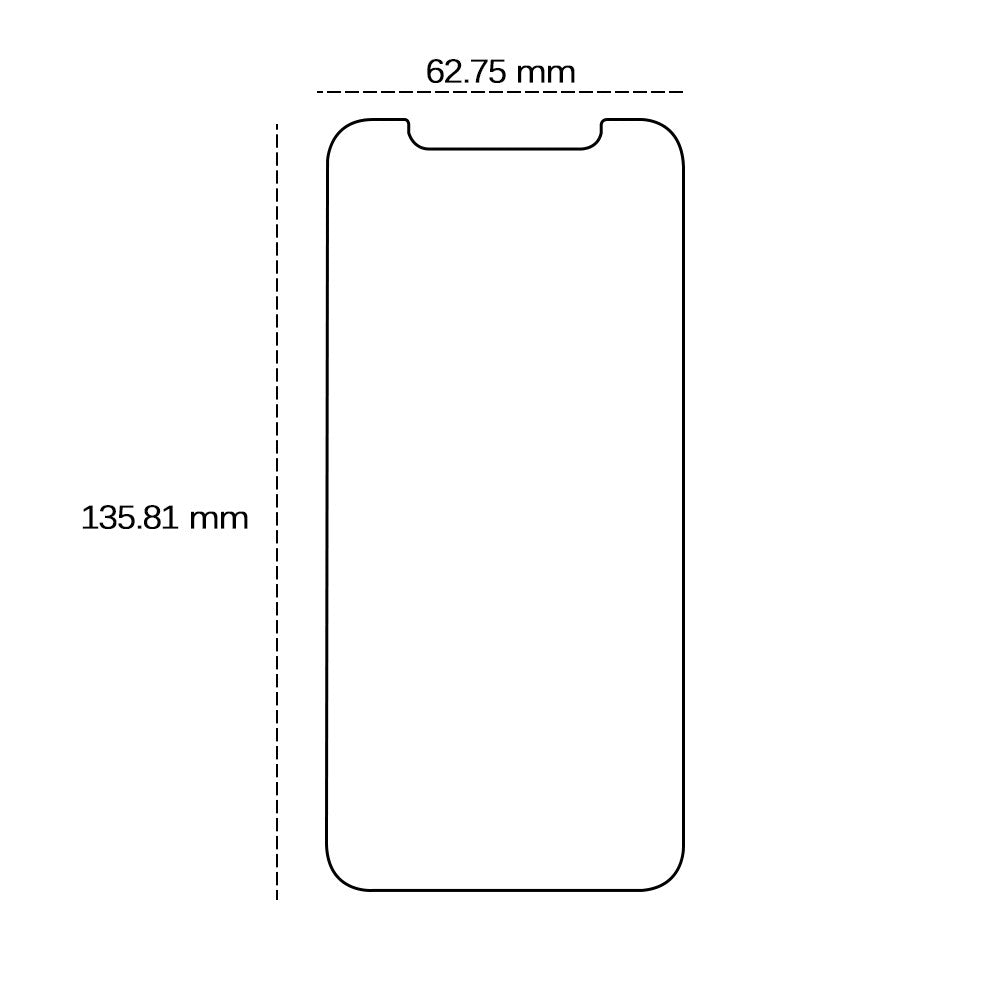 iPhone 11 Pro / X / XS TFO Skjermbeskytter - Gjennomsiktig