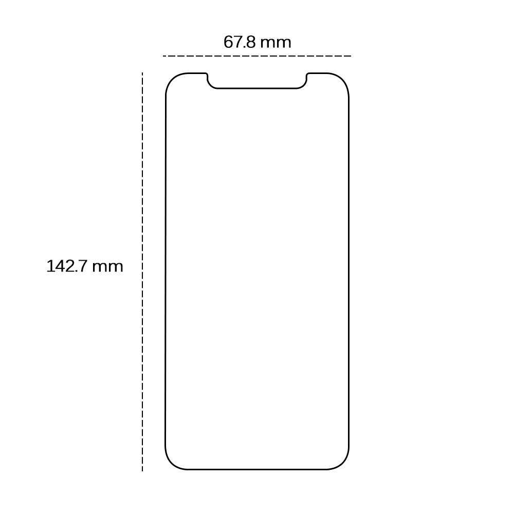 iPhone 17e / 16e / 14 / 13 / 13 Pro TFO Skjermbeskytter - Gjennomsiktig