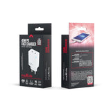 Maxlife 45W Vegglader med 2 x USB-C - Hvit