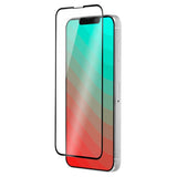 QDOS iPhone 13 / 13 Pro OptiGuard Curved Glass  Skjermbeskytter - Case Friendly - Svart Kant