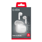 SBS One Color True Wireless In-Ear Hodetelefoner - Hvit