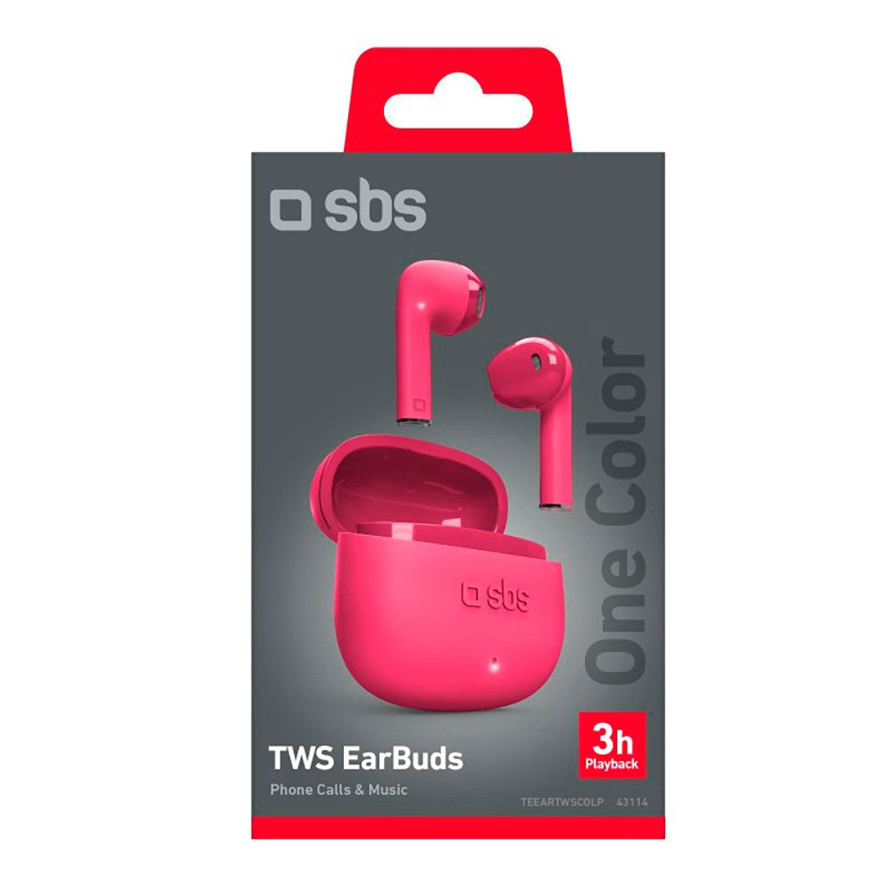 SBS One Color True Wireless In-Ear Hodetelefoner - Pink