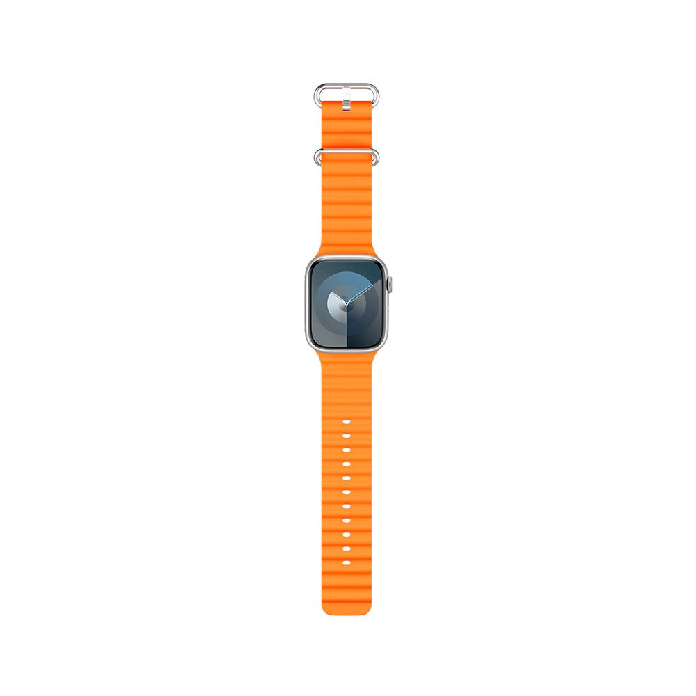 Apple Watch (38/40/SE/41/42mm) Epico Ocean Silikon Rem - Oransje