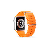 Apple Watch (42/44/SE/45/46/49mm) Epico Ocean Silikon Rem - Oransje