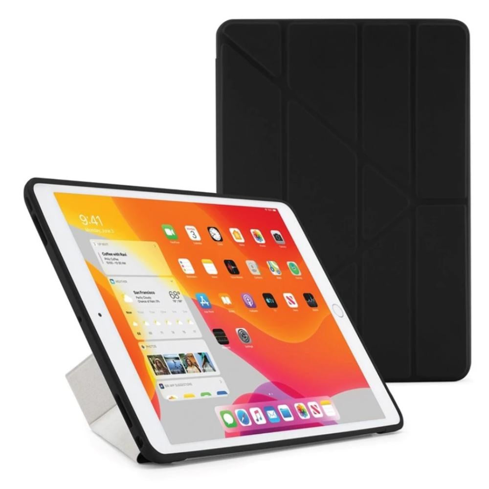 iPad 10.2" (2020 / 2019) Cover - Pipetto Origami Case - Sort / Gennemsigtigt (P052-49-7)