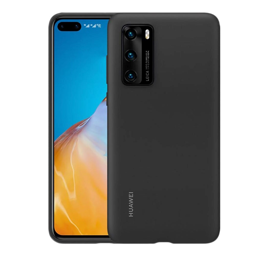 Original Huawei P40 Silikondeksel - Svart