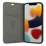 iPhone 13 dbramante1928 Oslo Ultra-Slim PU Skinn Flip Deksel med Lommebok - Svart