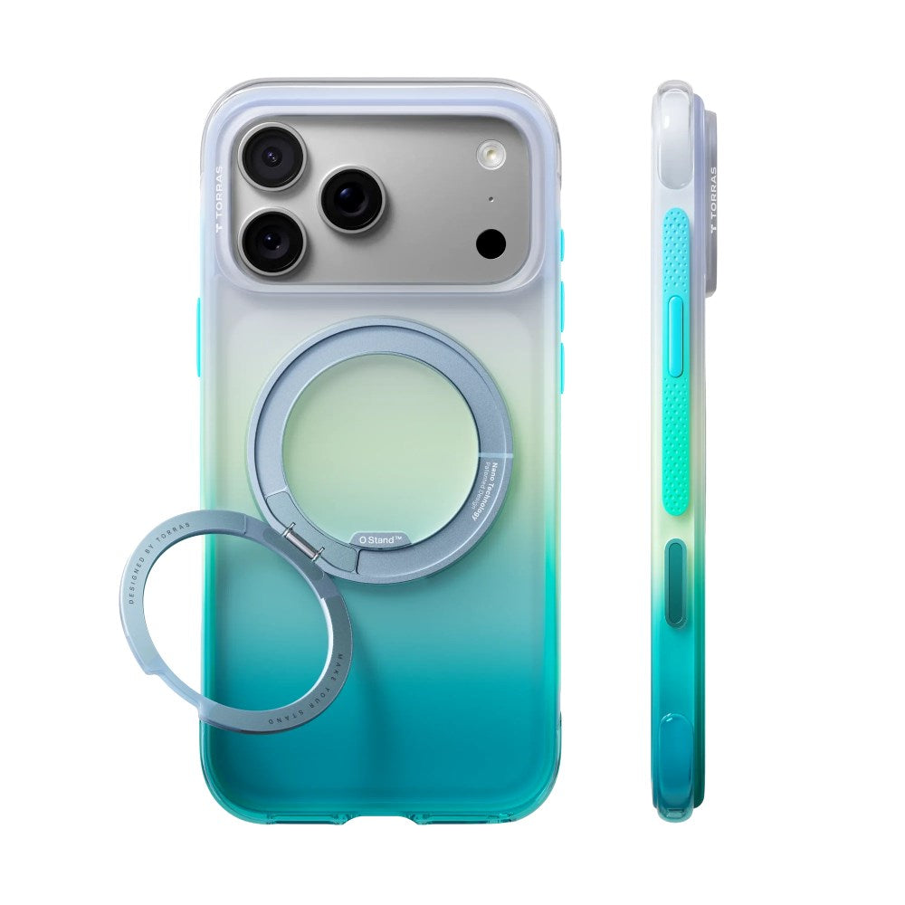 iPhone 18 Pro / 17 Pro TORRAS O3 Air Gradient Case - MagSafe Compatible - Alaska Aurora