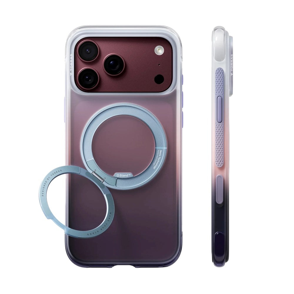 iPhone 18 Pro / 17 Pro TORRAS O3 Air Gradient Deksel - MagSafe Kompatibel - Sierra Dusk