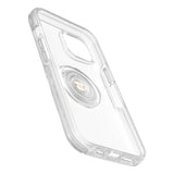 OTTERBOX + POPSOCKETS Symmetry Series iPhone 14 / 13 Håndverker Deksel med Innebygd PopGrip - Gjennomsiktig