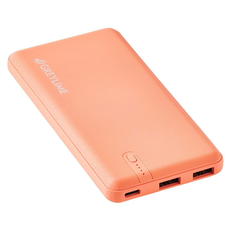 GreyLime Ocean 12W 10.000 mAh - PowerBank 2x USB-A - Oransje