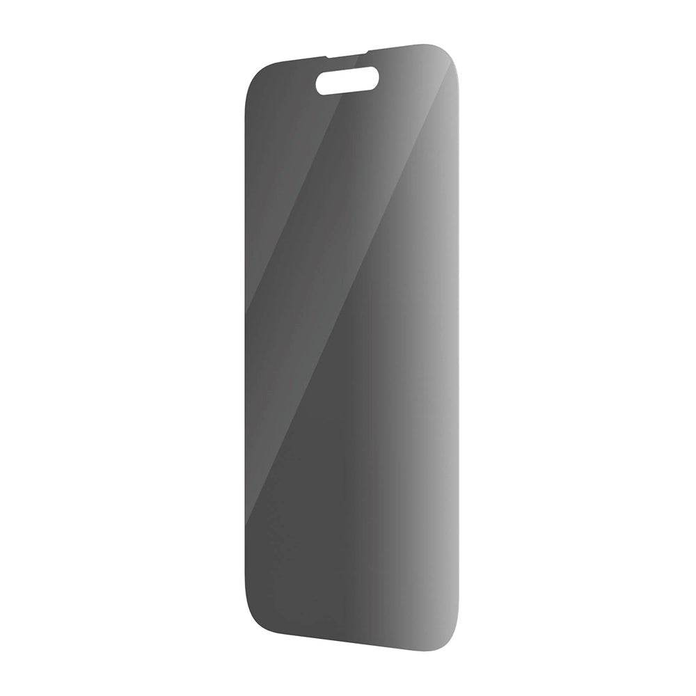 iPhone 14 Pro PanzerGlass AntiBacterial Classic Fit Beskyttelsesglass- Privacy Filter - Platinum Strength - Transparent / Svart