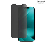 iPhone 14 Plus / 13 Pro Max PanzerGlass AntiBacterial Classic Fit Skjermbeskyttelsesglass - Privacy Filter - Platinum Strength - Gjennomsiktig