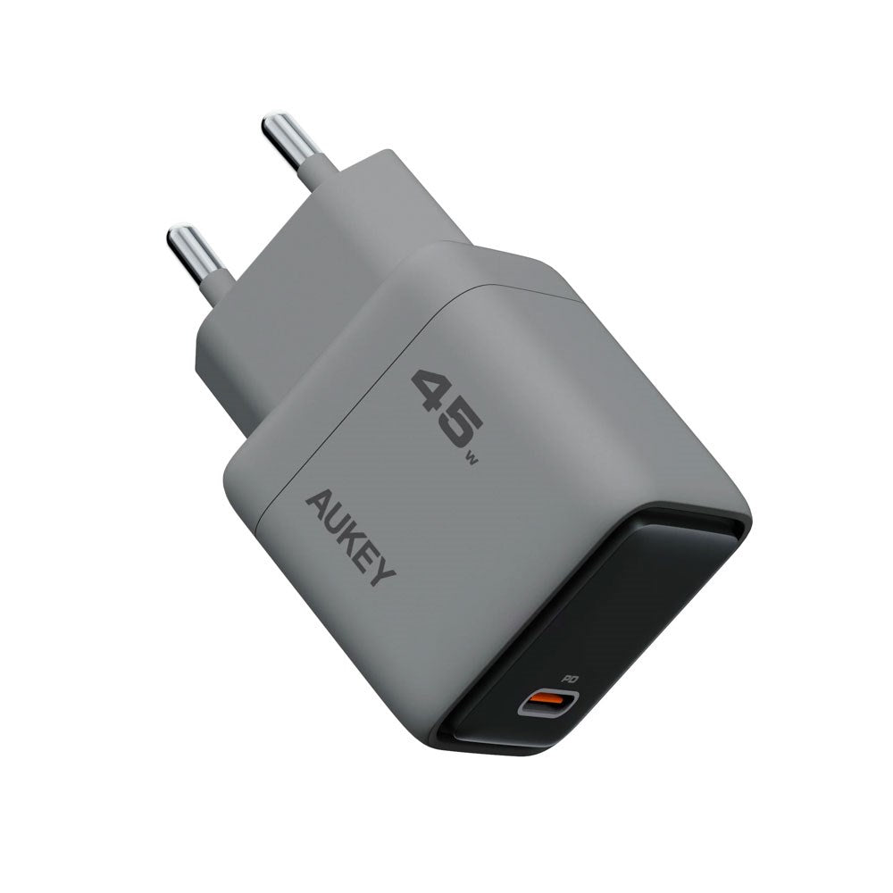 Aukey 45W PD Vegglader med 1 x USB-C - Grå