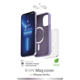 iPhone 14 Pro PURO ICON MAG Silikon Deksel - MagSafe Kompatibel - Lilla