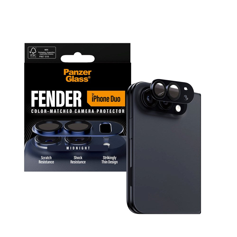 iPhone Duo PanzerGlass FENDER Kameralinsebeskyttelse - Svart
