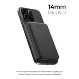 Aukey MagFusion M 10 000 mAh Powerbank - MagSafe / Qi2 Kompatibel - Hvit