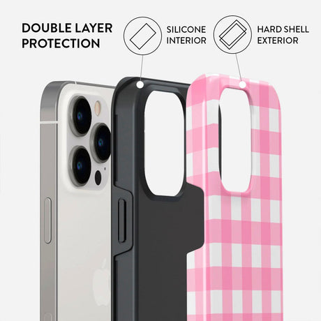 Burga iPhone 13 Pro Tough Fashion Deksel - Thin Pink