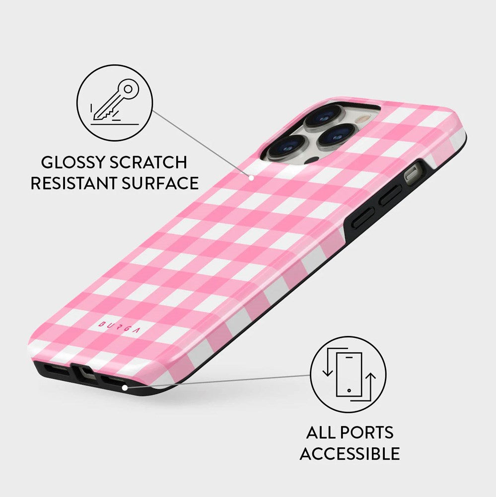 Burga iPhone 14 Pro Tough Fashion Deksel - Think Pink