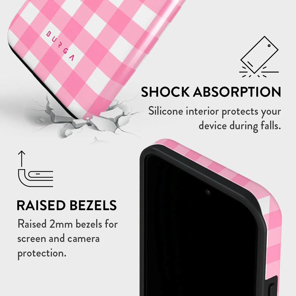 Burga iPhone 14 Pro Tough Fashion Deksel - Think Pink