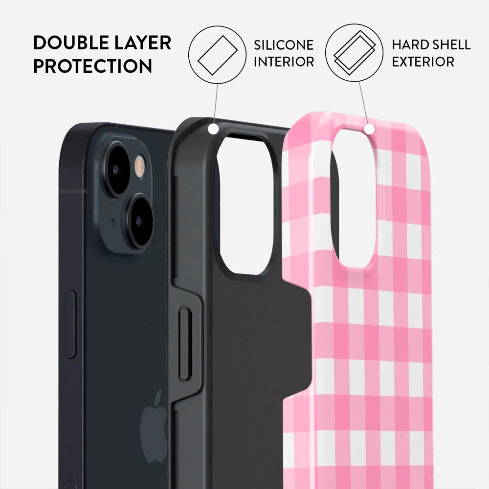 Burga iPhone 15 Tough Fashion Deksel - Think Pink