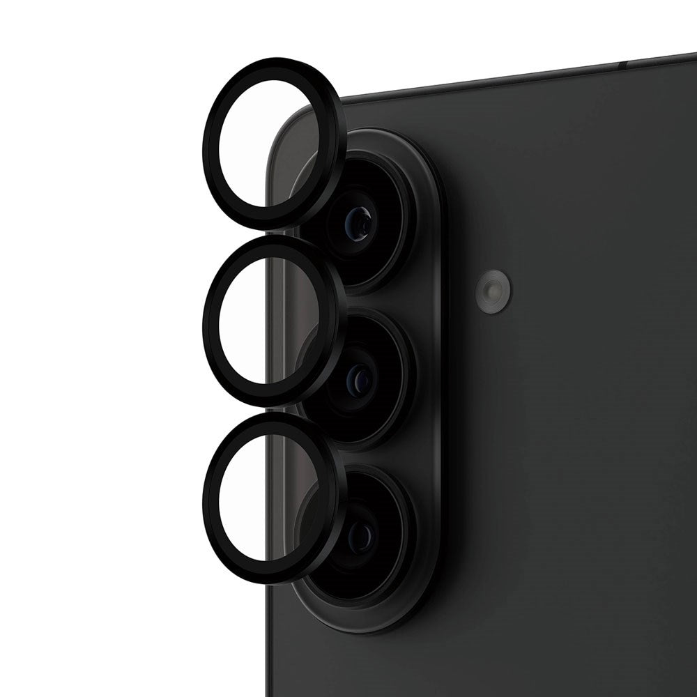 Samsung Galaxy S26 / S26+ (Plus) PanzerGlass Hoops - Kamerabeskyttelse - Gjennomsiktig / Svart Kant
