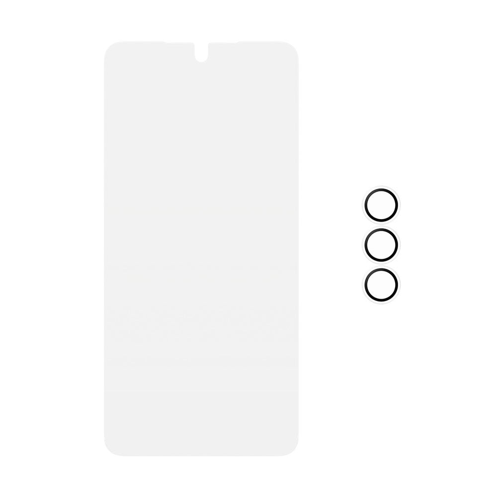 Samsung Galaxy S26+ (Plus) PanzerGlass Hoops 2-in-1 Bundle med EasyAligner / Skjermbeskyttelse (UWF) / Hoops Kamerabeskyttelse - Gjennomsiktig