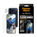 PanzerGlass iPhone 17 Pro Max 2-in-1 Classic Bundle - Skjermbeskytter + Kameralinsebeskytter - Gjennomsiktig