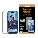 PanzerGlass iPhone 17 / 16 Pro Skjermbeskytterglass med EasyAligner - Ultra Wide Fit - Gjennomsiktig