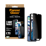 Samsung Galaxy A57 PanzerGlass 2-Way Privacy Skjermbeskyttelse med EasyAligner - Gjennomsiktig