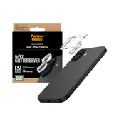 PanzerGlass iPhone 17 / 16 / 16 Plus Hoops Kameralinsebeskyttelse med Installasjonsramme - Glitter Sølv