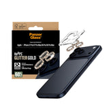 PanzerGlass iPhone 17 Pro / 17 Pro Max / 16 Pro / 16 Pro Max Hoops Kameralinsebeskyttelse med Installasjonsramme - Glitter Gull