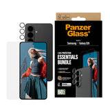 Samsung Galaxy S26 PanzerGlass Hoops 2-in-1 Bundle med EasyAligner / Skjermbeskyttelse (UWF) / Hoops Kamerabeskyttelse - Gjennomsiktig