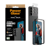 Samsung Galaxy S26 PanzerGlass Hoops 2-in-1 Bundle med EasyAligner / Skjermbeskyttelse (UWF) / Hoops Kamerabeskyttelse - Gjennomsiktig