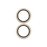 PanzerGlass iPhone 17 / 16 / 16 Plus Hoops Kameralinsebeskyttelse med Installasjonsramme - Glitter Gull